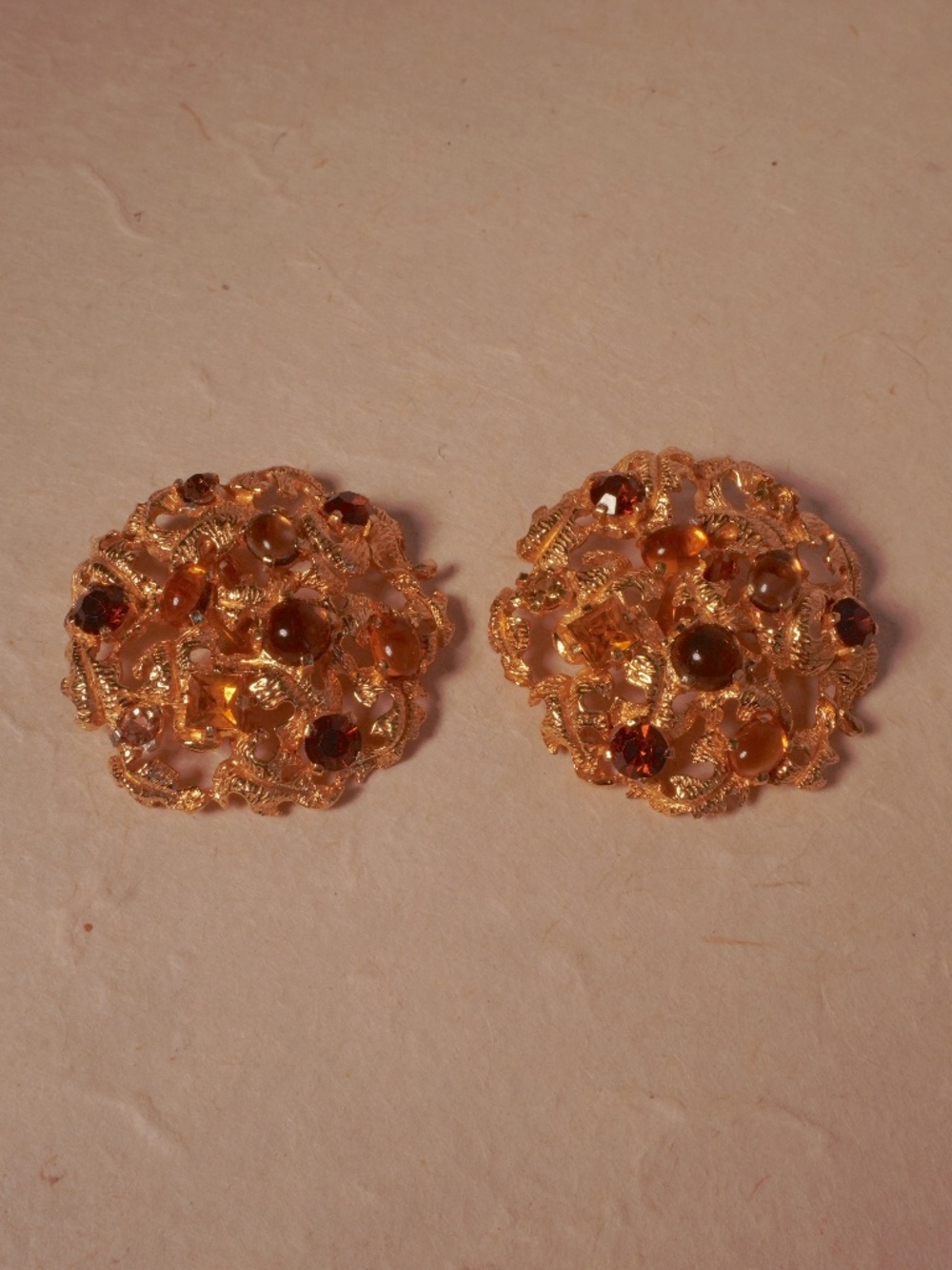 92. Vtg Castlecliff Statement earrings